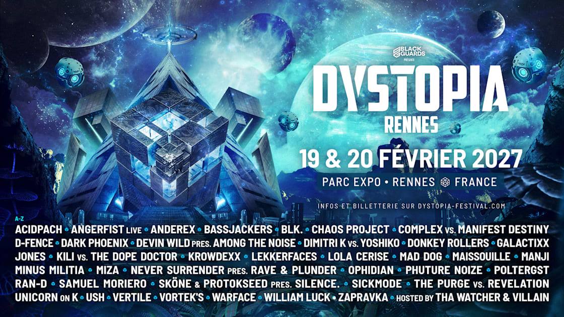 Dystopia Rennes 2027 : Minus Militia, Angerfist et Ran-D au Parc Expo les 19 et 20 février
