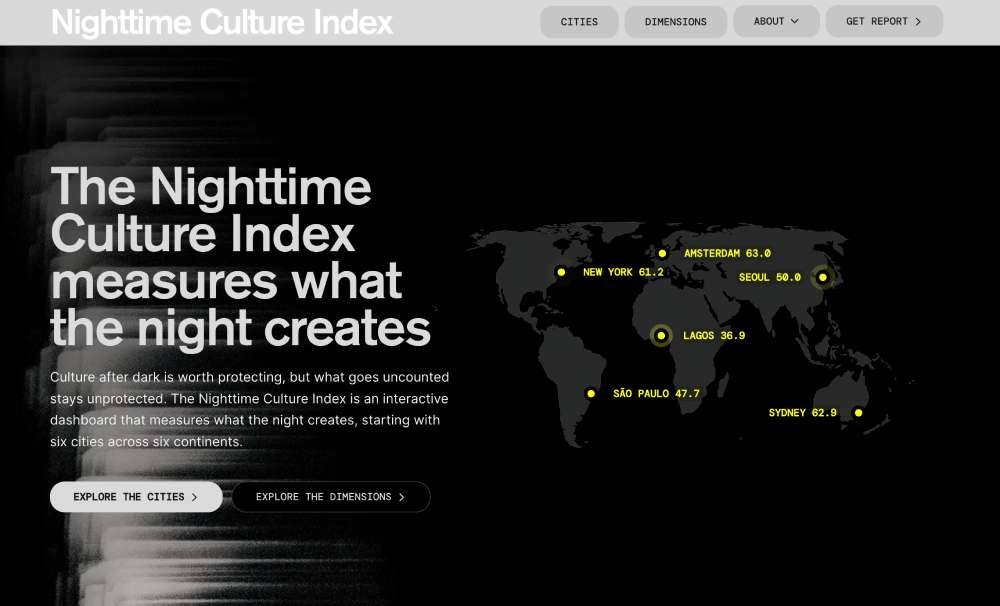 Nighttime Culture Index : Amsterdam en tête de six villes, une entrée en club vaut près de 25 heures de travail à Lagos